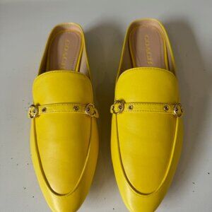 New Coach Irene Leather Mule Size 9B